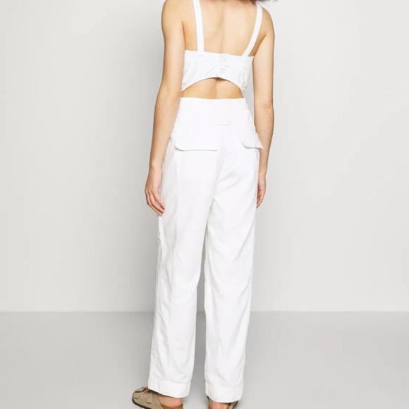 🤍Free People🤍 Go West Utility Jumpsuit white - Picture 2 of 6